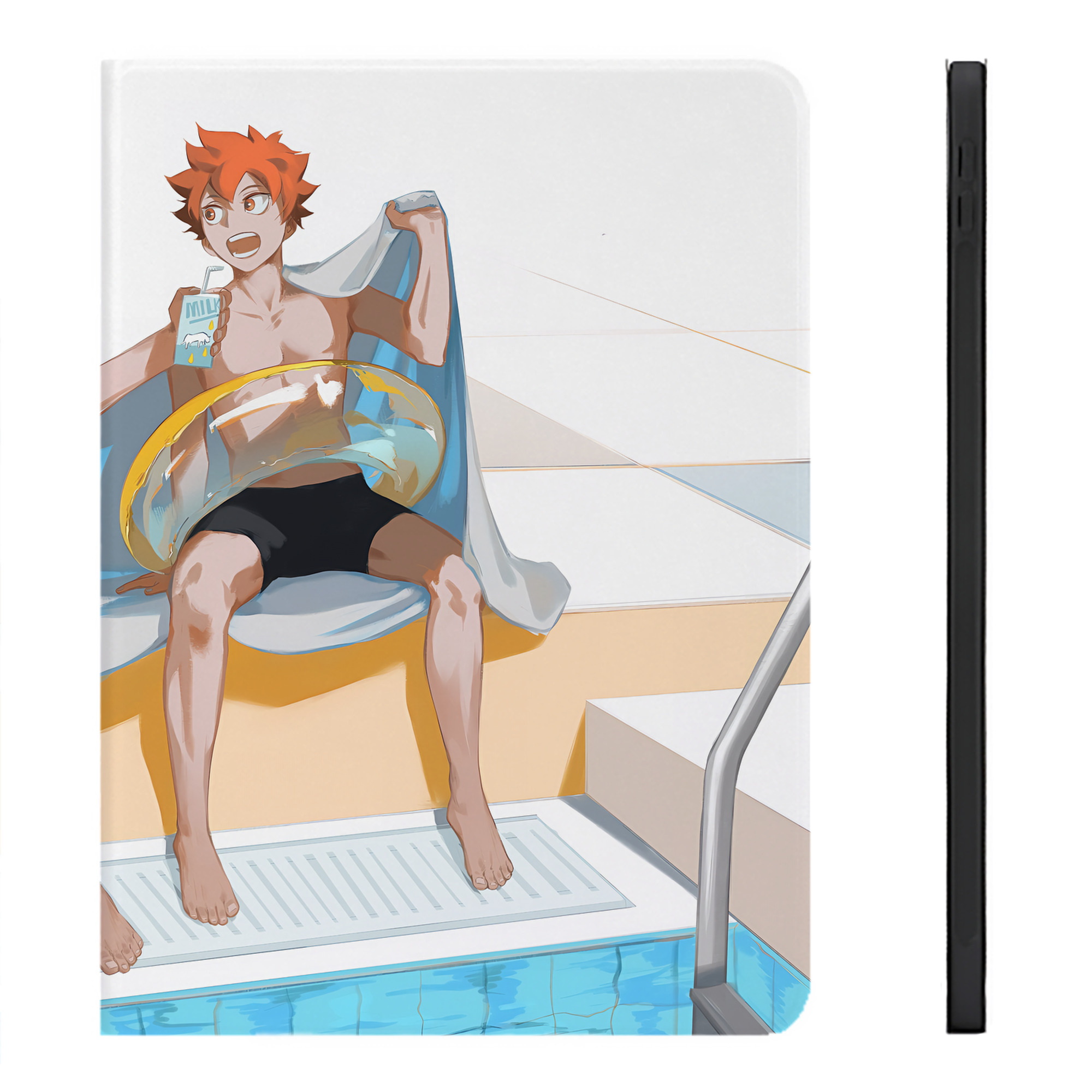 （画像用） ハイキュー!! Haikyu!! IPadケース ペンホルダー付き ブックスタイルデザイン